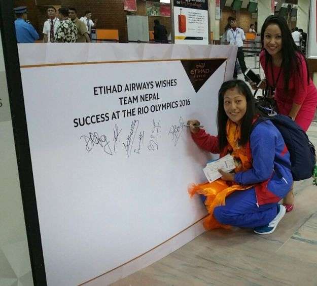 Etihad Airways Gives Warm Send Off to Team Nepal’s Olympic squad