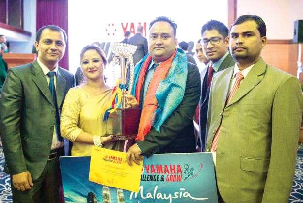 Nabin Auto Center Reclaims Yamaha Best Dealer Award