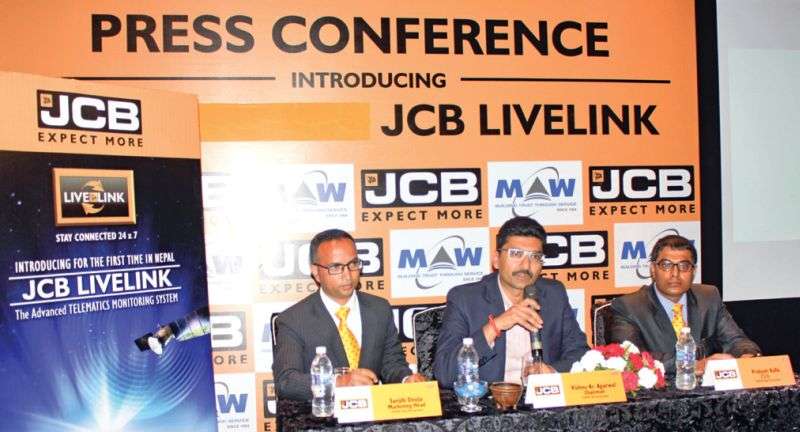 MAW Earthmovers Introduces ‘JCB Live Link’ in Nepal