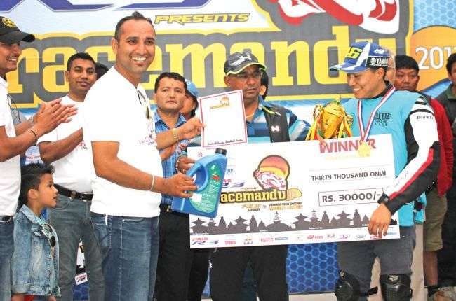 Shrestha Wins ‘Yamaha Racemandu’
