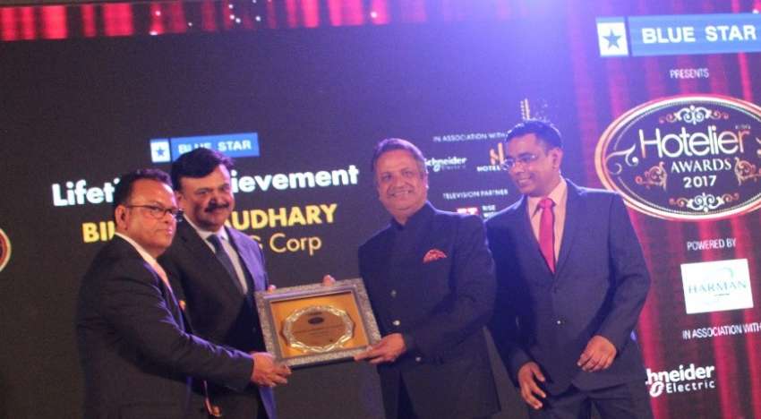 Chaudhary Receives ‘Hotelier India Lifetime Achievement Award’