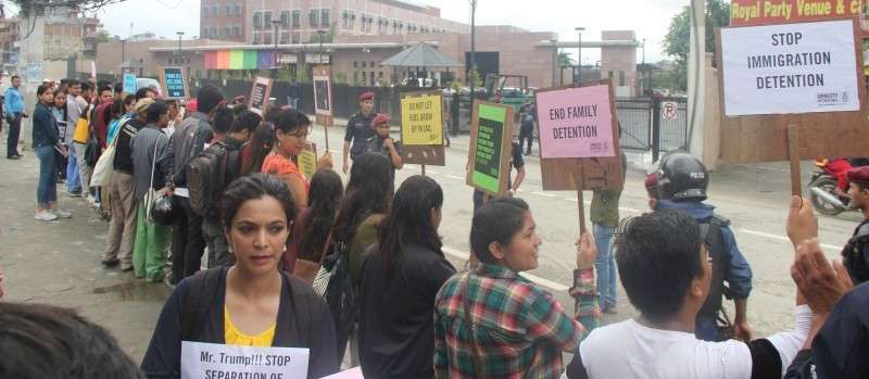 AI Organises Rally Against Trump's Immigration Policy