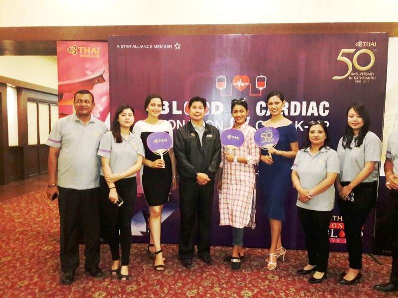 Blood Donation, Cardio Check-up by Thai Airways