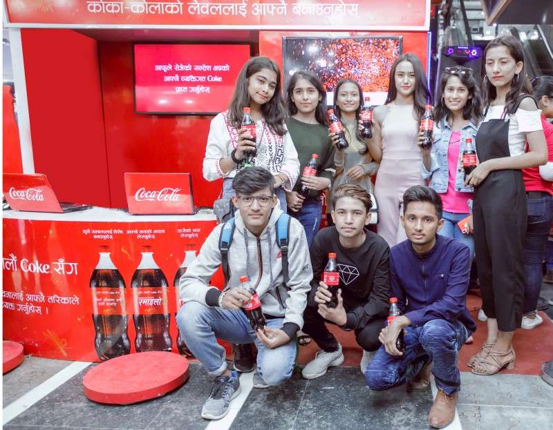 Swastima Khadka, Nischal Basnet share Coke with fans