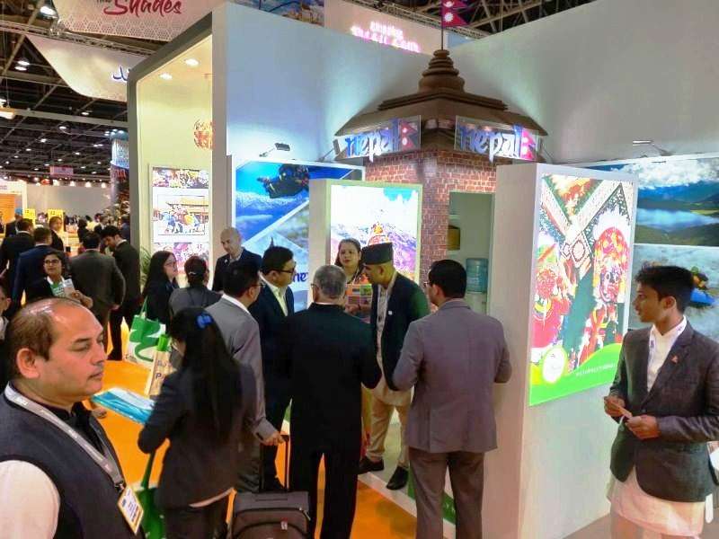 'Tourism Products of Nepal Draw Curiosity of Visitors at Arabian Travel Mart'