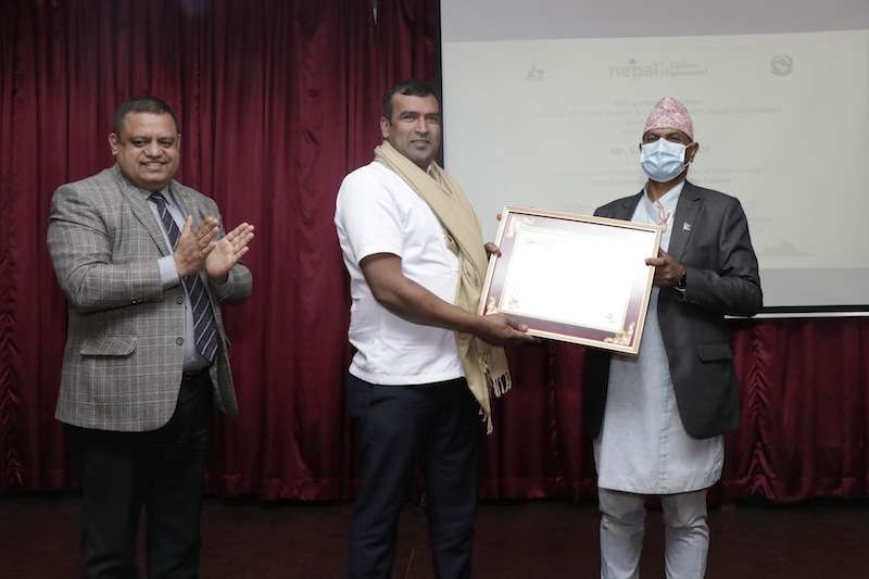 NTB Felicitates Chef Santosh Shah