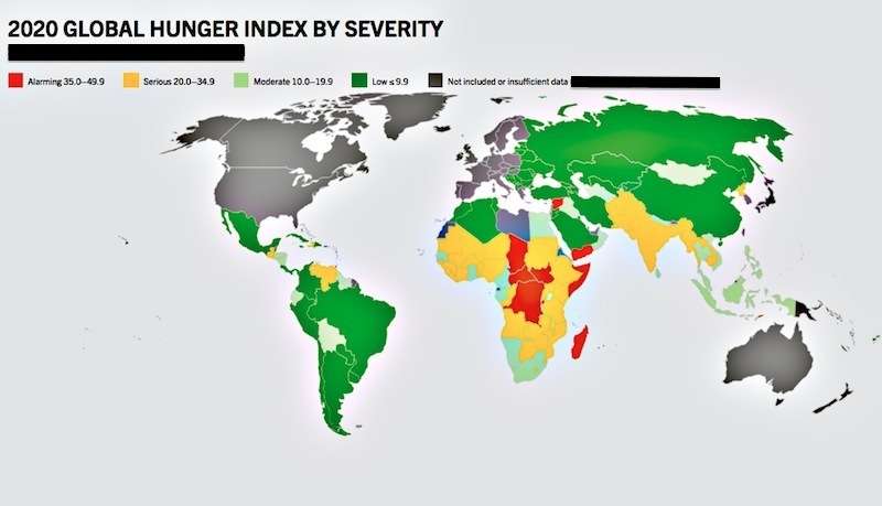 World not on Track to Achieve Zero Hunger by 2030: GHI Report    