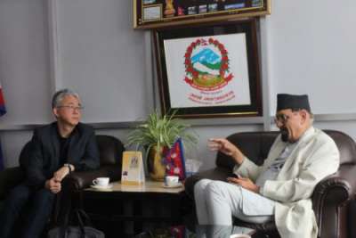 Dr Mahat Meets ADB DG