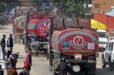 Nepali team leaves for Kerung to bring petrol