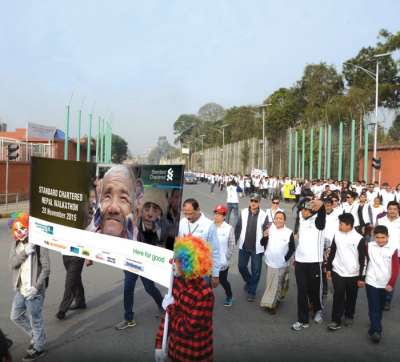 Standard Chartered Nepal Organises Walkathon 2015