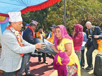 CF hands over transitional homes to Gorkha earthquake survivors