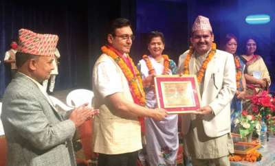 Apex-Chairman Dhital Felicitated