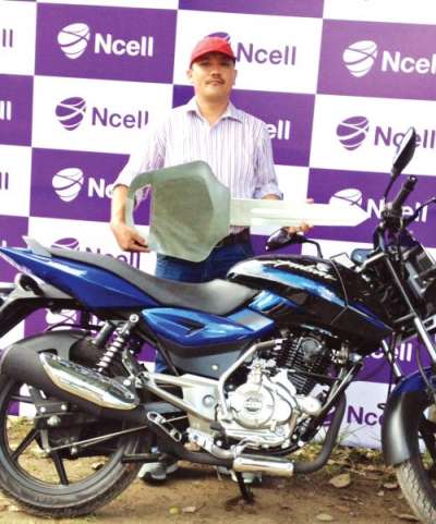 Ncell Hands Over Bike to Dura