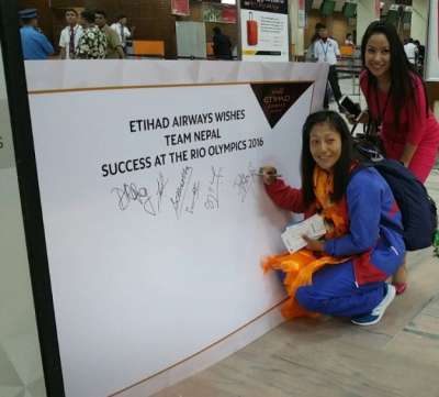 Etihad Airways Gives Warm Send Off to Team Nepal’s Olympic squad
