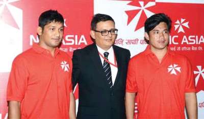 NIC Asia Supports Cricket Players Rijal and Tamang
