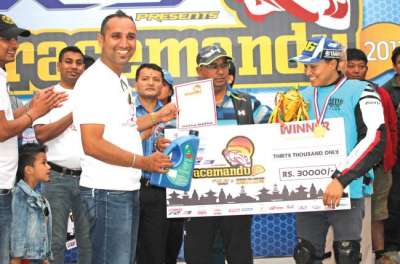 Shrestha Wins ‘Yamaha Racemandu’