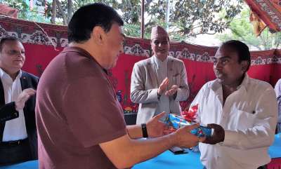 Himalayan Bank Installs CCTV Cameras in Maitidevi Temple Premises