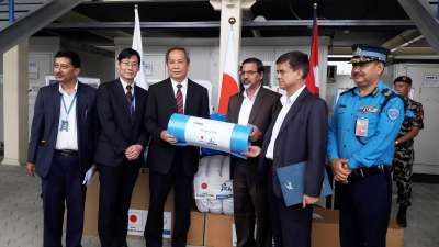 Japan Provides Relief Materials to Flood Victims