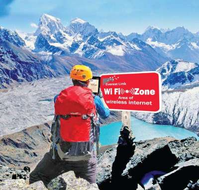 Internet Service in Everest Base Camp