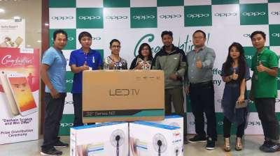 OPPO Hands Over Prizes to Winners of "Dashain Scratch and Win Offer"