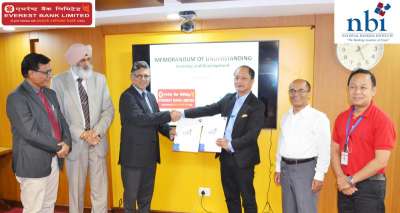 MoU between National Banking Institute and Everest Bank