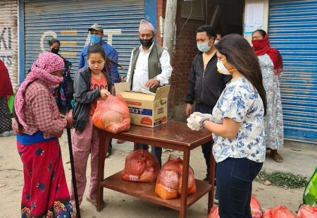 Zonta Club Kathmandu Helping Daily Wage Earners to Cope with COVID-19 Crisis  