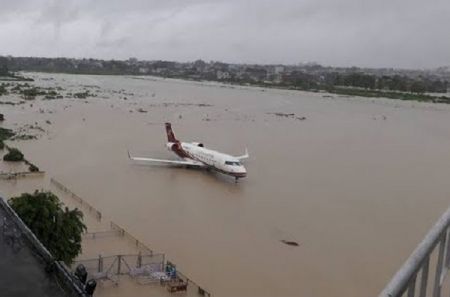 Flood Inundates Biratnagar Airport, Making Flights Uncertain