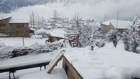 Snowfall Impacts Life in Humla   