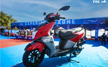 Jagdamba Motors Unveils TVS NTORQ 125 CC Drum in Striking Red