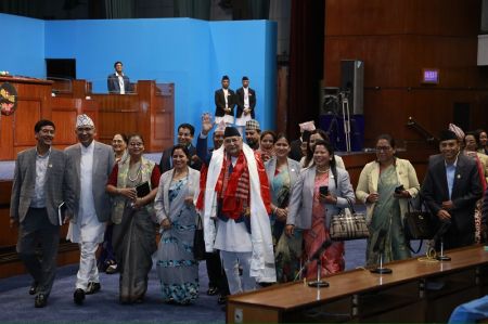 PM Oli Secures Two-Thirds of Votes in Trust Motion