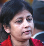 Chairperson of Nepal Sadbhawana Party Sarita Giri,