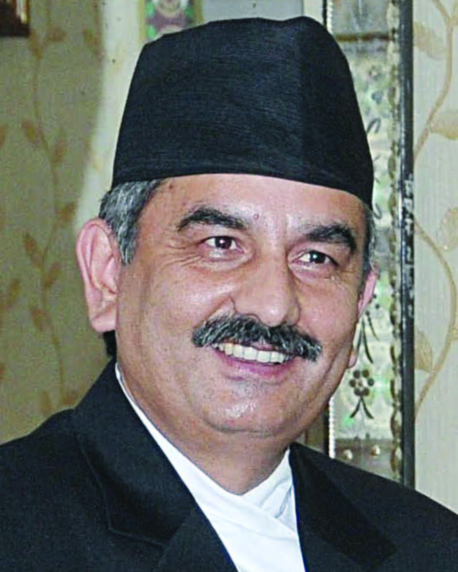 Surendra Pandey ,leader of Communist Party of Nepal, United Marxist-Leninist (CPN-UML)